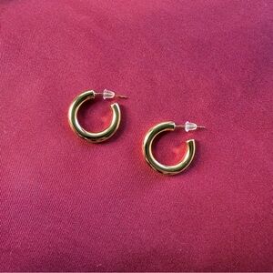 Gold hoop earrings